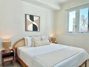 Iron/ironing board, WiFi, bed sheets - Relaxed Boho Beach Retreat with Pool (San Juan)