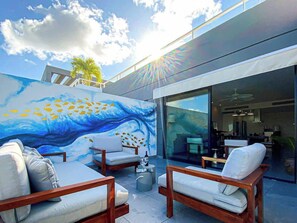 Terrace/patio - 2BR Luxury Condo • Golf View • Corasol (Playa del Carmen)