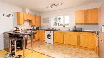 Fridge, oven, stovetop, dishwasher