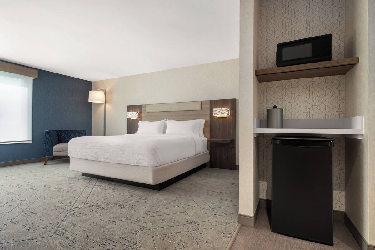 Premium bedding, memory-foam beds, in-room safe, desk