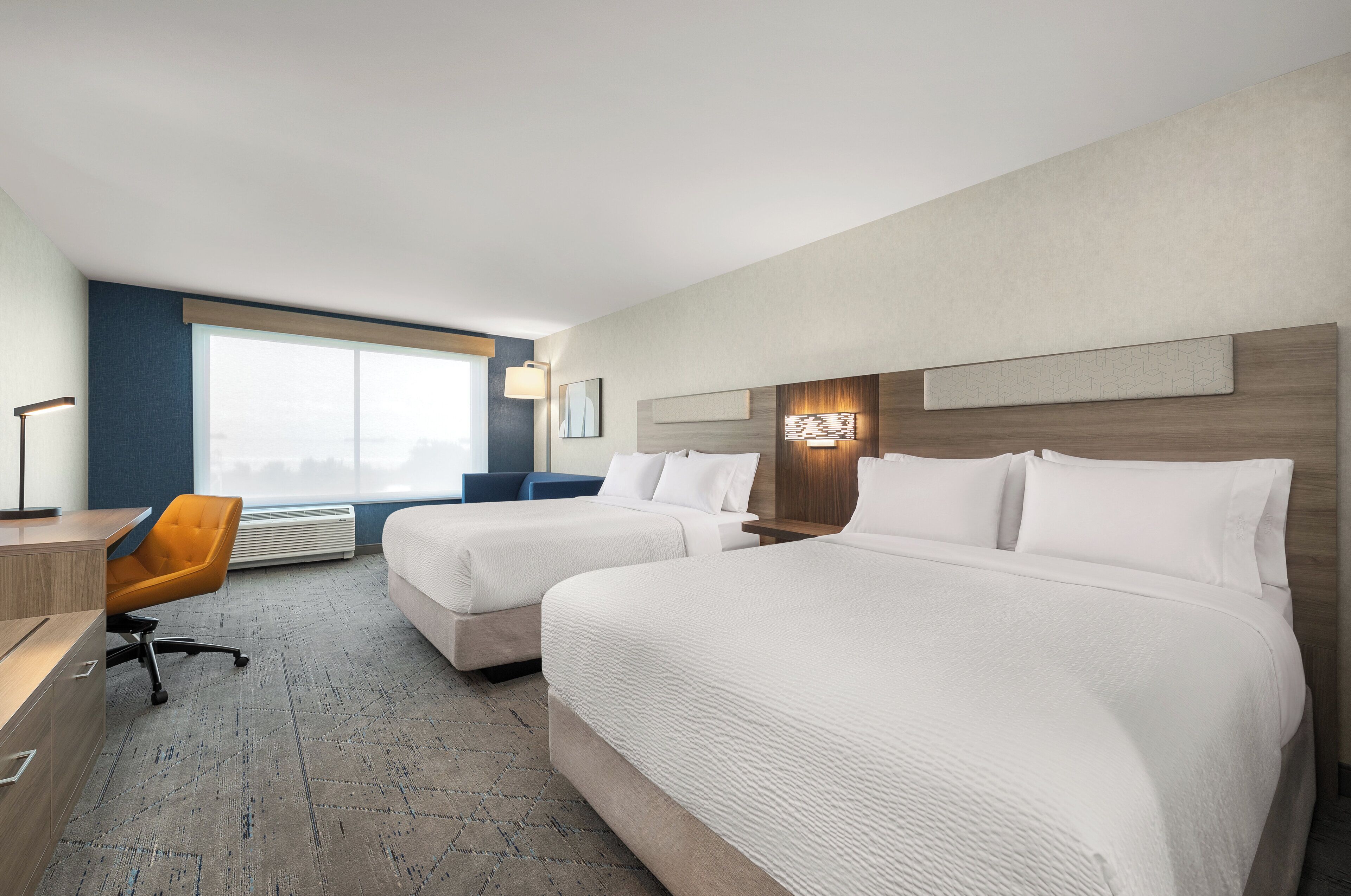 Premium bedding, memory foam beds, in-room safe, individually decorated