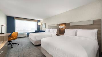 Premium bedding, memory foam beds, in-room safe, individually decorated