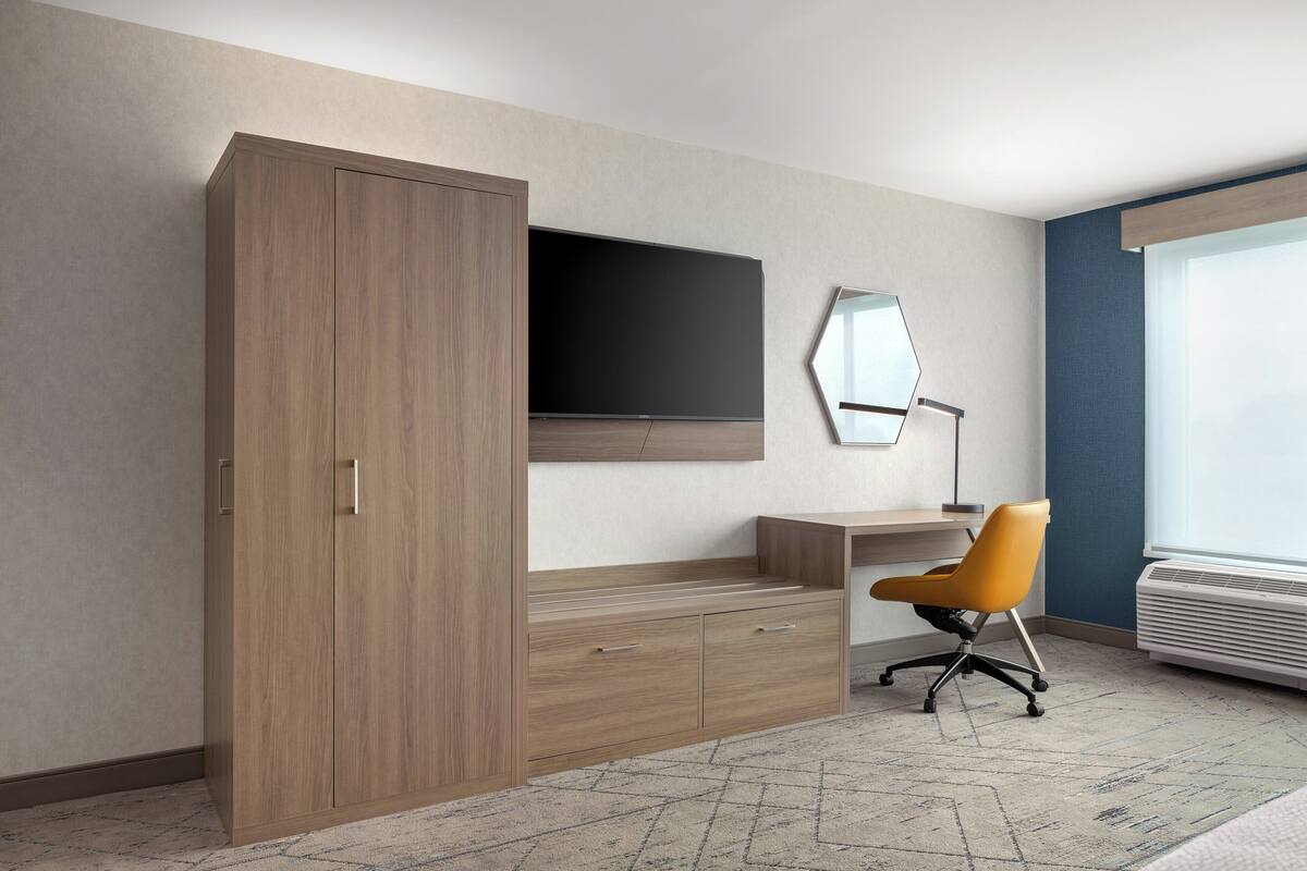 Premium bedding, memory-foam beds, in-room safe, desk