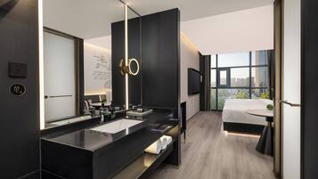 2 Double Standard Stocked Minibar Included | Premium bedding, down duvets, minibar, desk