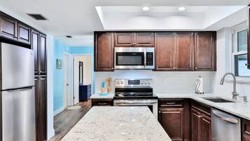 Condo, Multiple Beds, Pool Access, Pool View (Seaview Dreams) | Private kitchen