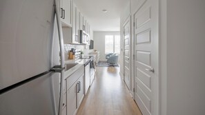 Fridge, dining tables - Landing | Chic Studio, Game Room, Pool (Knoxville)