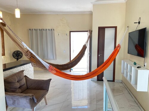 Beach house in Tabuba, ocean view with complete leisure facilities for 10 or more people (see ad).