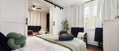 2 chambres, fer et planche Ă repasser, Wi-Fi, draps fournis