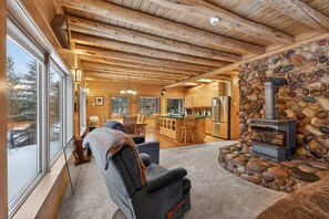 Interior - Buffalo Bliss - Magical Riverfront Cabin, Peaceful, & Fire Pit! (Island Park)