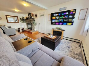 Smart TV, chimenea