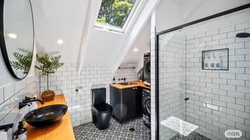 Shower, hair dryer