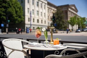 Outdoor dining - Glamorous DC Escape | 2 Units | Gym Access | Walk to Metro (Washington)