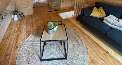 Wild herb witch house in a quiet location surrounded by nature