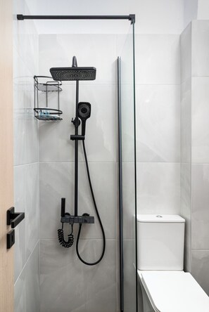 Shower, hair dryer, towels, soap - Villa for summer vacations in Chersonissos Crete with pool, very close to center (Limenas Chersonisou)