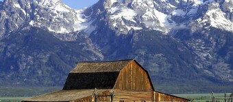 Grand Teton Views Await at Cozy Teton Log Cabin