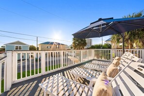 Terrace/patio - Bid-A-Wee Classic Beach House | Private Beach (Panama City Beach)