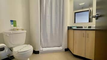 Towels, soap, toilet paper