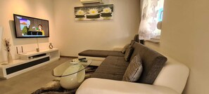 Living area - Villa Kasandra - Apartment with terrace and pool view (Kaštel)