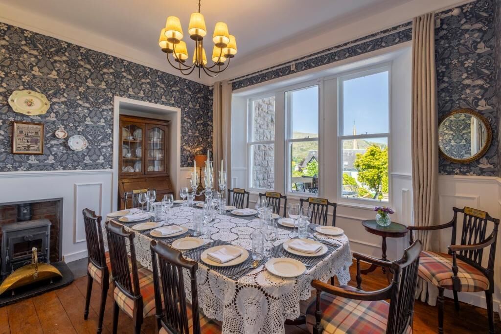 Luxe huis, uitzicht op stad | Dineren