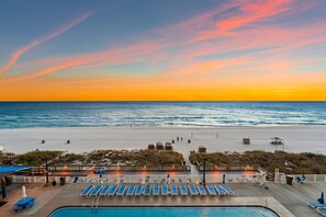A heated pool - Brand New Luxury | Sunset Balcony | 3 Pools (panama city beach)