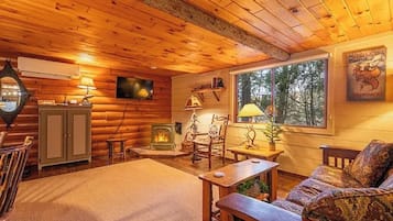 Télévision, cheminée