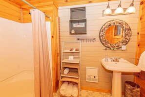 Douche, sèche-cheveux