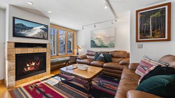 Chimenea, reproductor de DVD