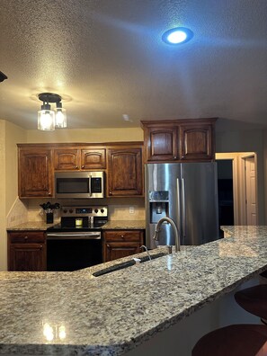 Microwave, oven, stovetop, dishwasher