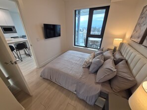 2 slaapkamers, een strijkplank/strijkijzer, wifi, beddengoed