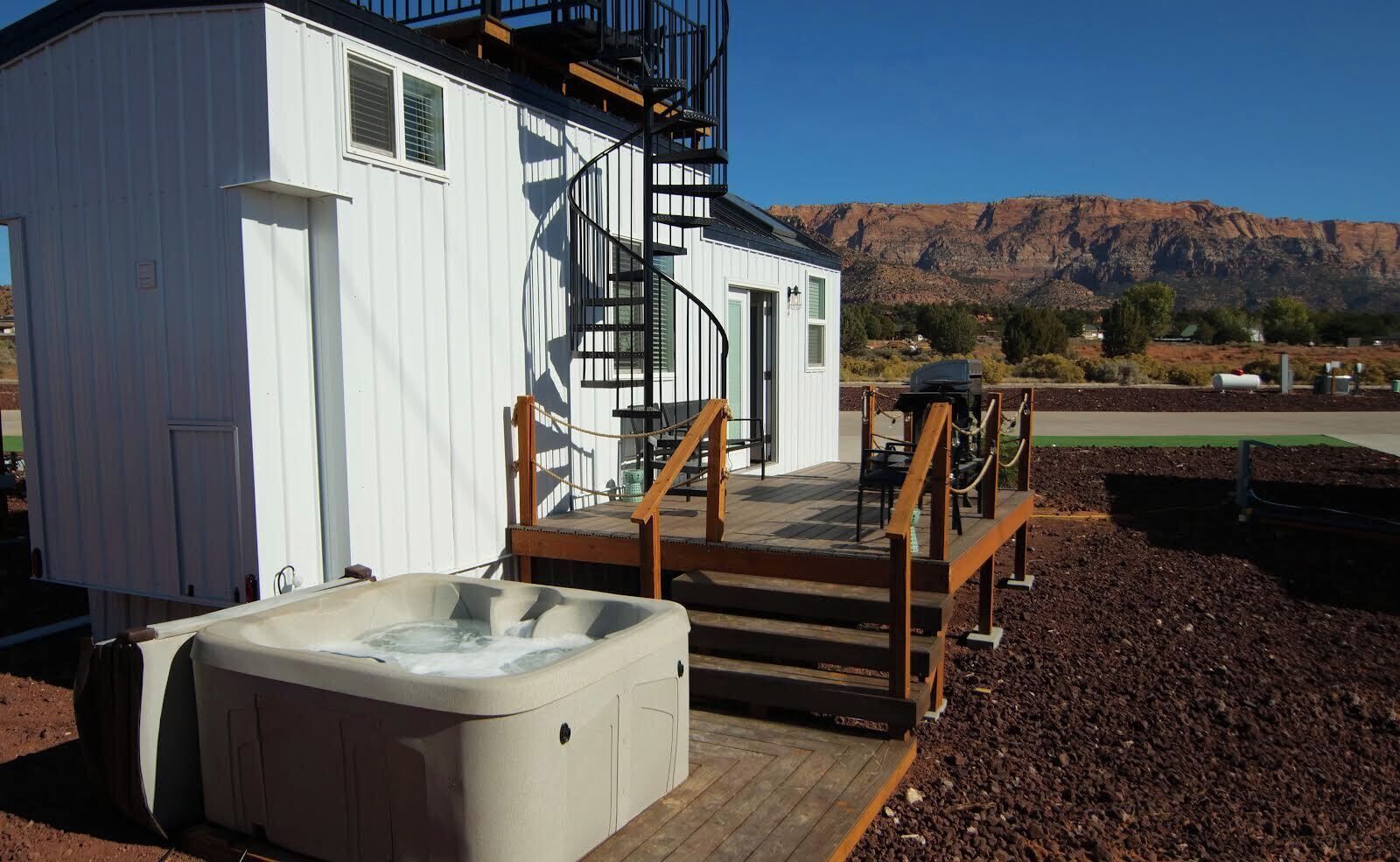 Baignoire à remous extérieure