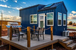 Terrace/patio - Tiny Home + Private Hot Tub | Zion Adventure Base (Apple Valley)