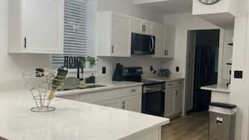 Microwave, oven, stovetop, dishwasher