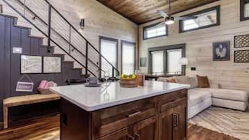 Smart TV, fireplace, video games