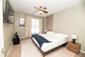 2 bedrooms, iron/ironing board, WiFi, bed sheets