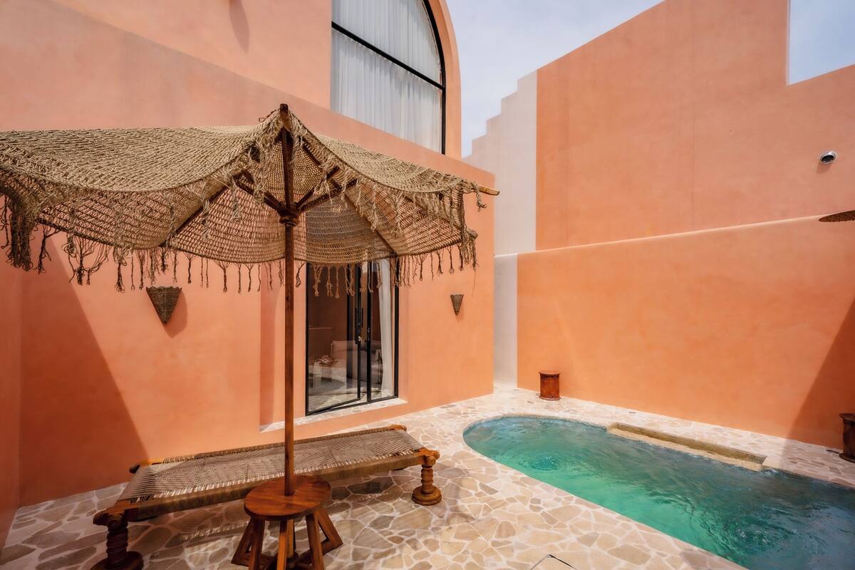 Villa Deluxe, 2 habitaciones, patio, vista a la alberca | Vista desde la habitación