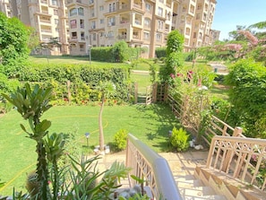 Property grounds - Spacious 3BR Garden Retreat in Madinaty | Private Patios & A/C (Second New Cairo)