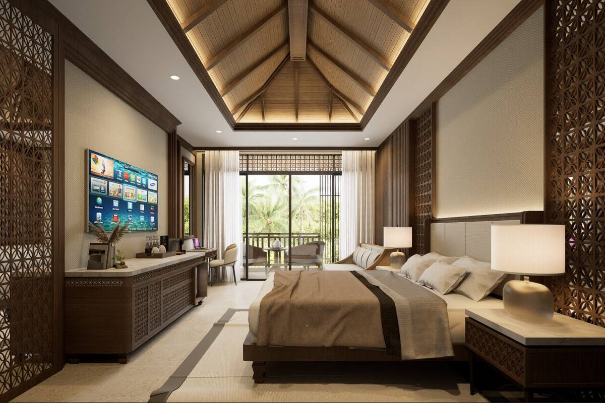 Habitación Deluxe doble, 1 cama de matrimonio grande | Caja fuerte, escritorio, espacio para trabajar con un portátil