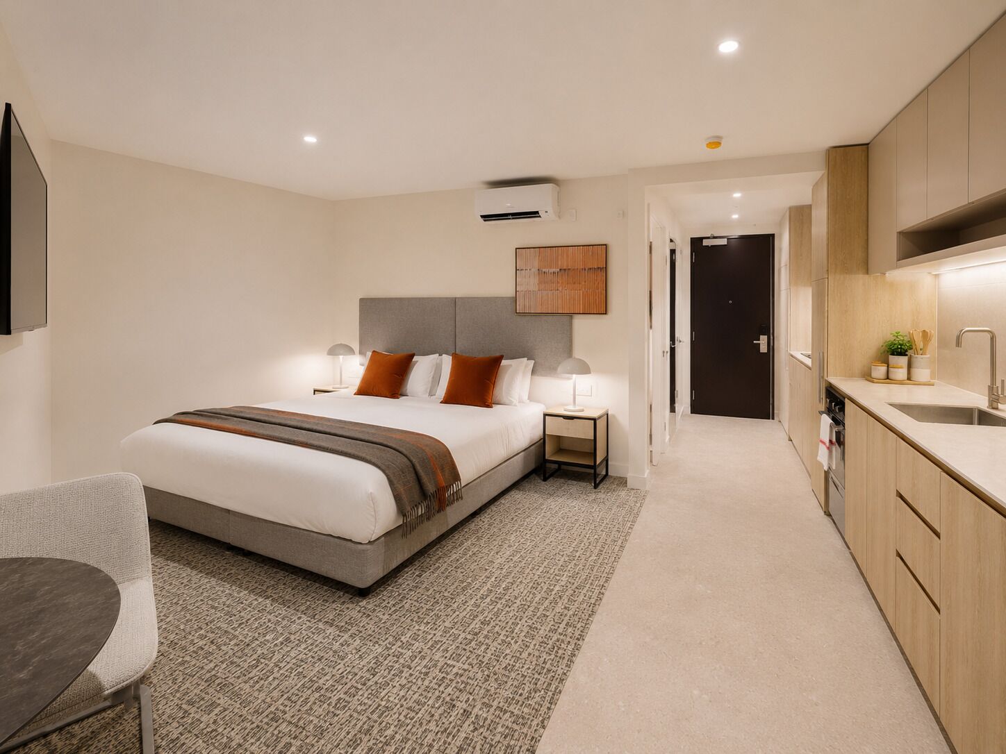 Premium bedding, pillowtop beds, in-room safe, desk
