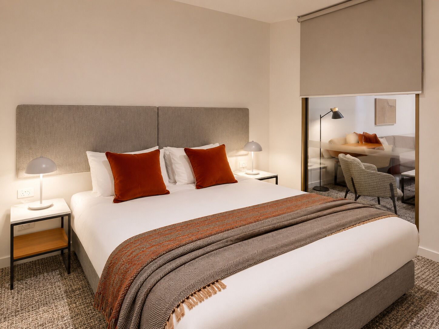 Premium bedding, pillowtop beds, in-room safe, desk