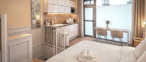 Silitysrauta/-lauta, ilmainen Wi-Fi, vuodevaatteet