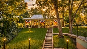 Exterior - Funshine | Riverfront house in Mc Queeney with guest house, river views, grill (McQueeney)