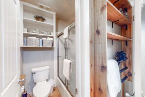 Douche, serviettes fournies