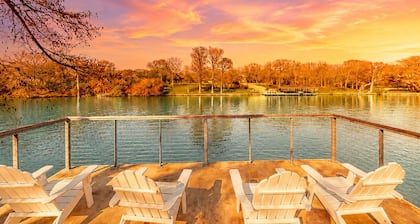 Lakefront home with hot tub, dock, kayaks, central AC, & great lake views