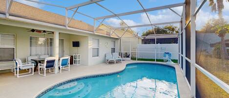 Et oppvarmet basseng