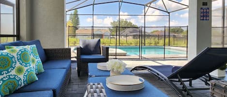 A heated pool