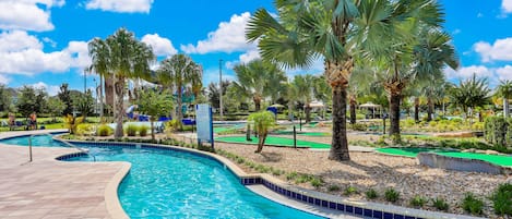A heated pool