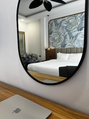 Chambre Familiale, balcon, vue jardin