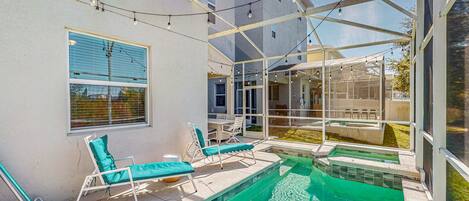 Et oppvarmet basseng