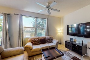 TV - Dog-Friendly Home with Shared Pool, WiFi, Central AC, and Private Washer/Dryer (Kissimmee)