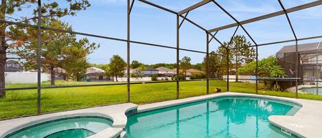 Una piscina climatizada